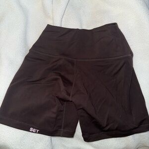 SET Active SPORTBODY® SPORTY SHORTS - BIRTHDAY ESPRESSO